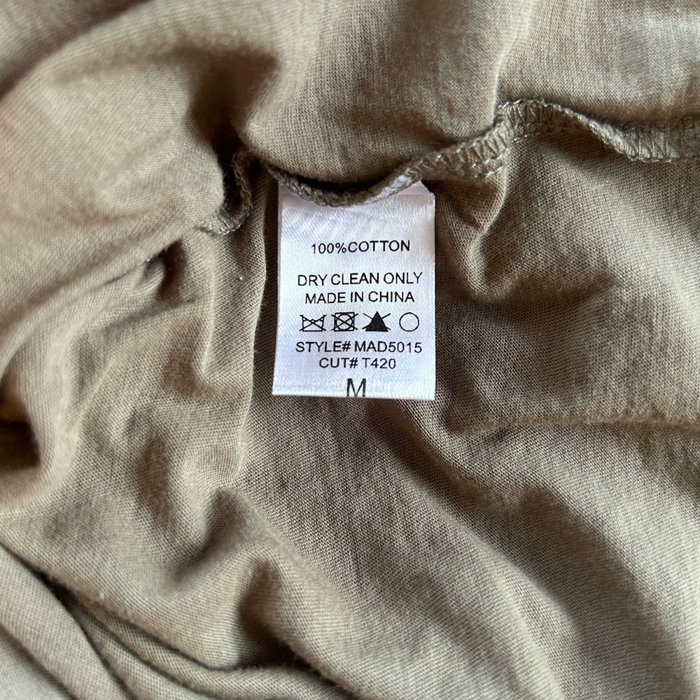 La Miel Summer Dress olive green size M bodycon ruched NWOT - Picture 9 of 11